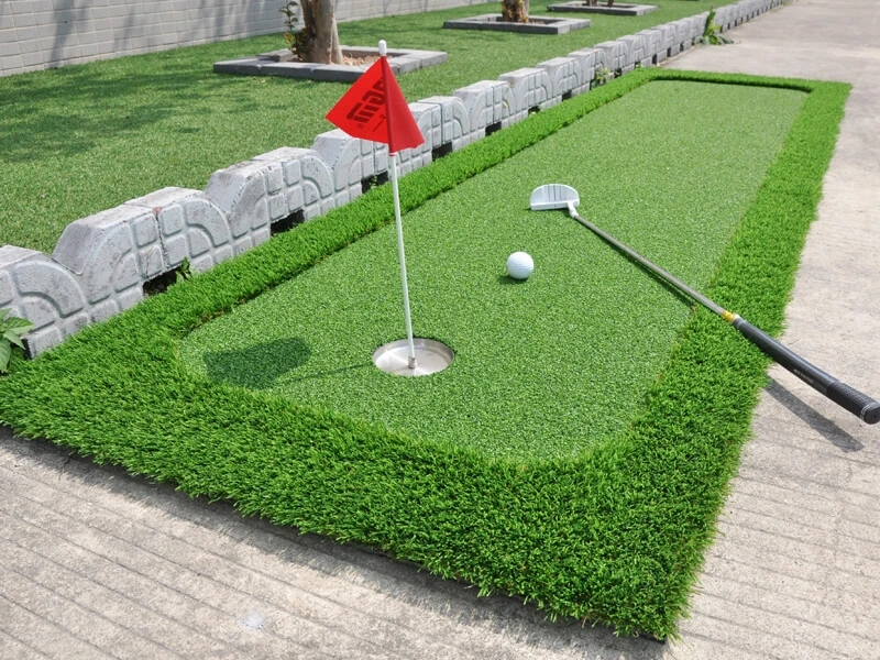 artificial golf mat